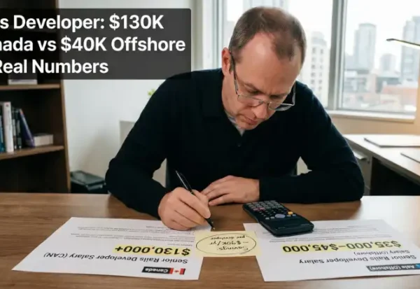 Calculating cost savings of Canada vs offshore Rails developer salaries