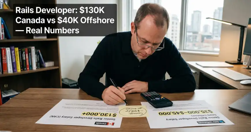 Calculating cost savings of Canada vs offshore Rails developer salaries