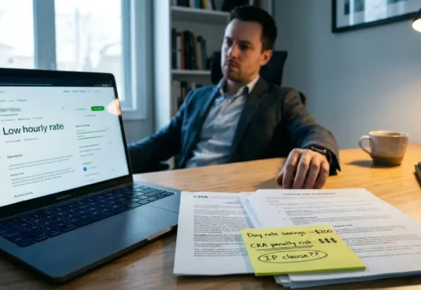 CEO analyzing if it staff augmentation vs hiring freelancers would be efficient